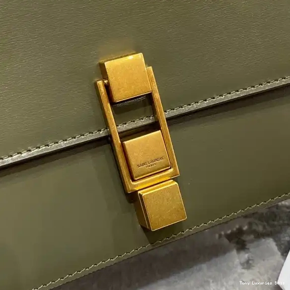 Tony Luxuries LEATHER SATCHEL YSL SMOOTH IN LOULOU CARRE 0528